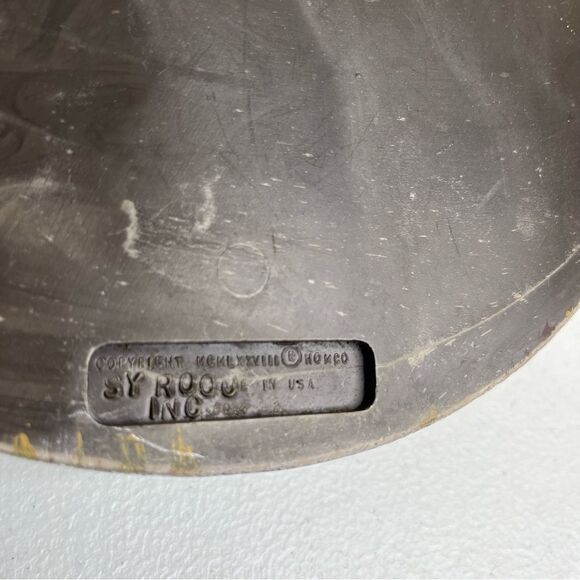 Vintage 70s Syroco Homco Faux Rattan Wall Pocket Planter Basket Cream Resin USA - Picture 9 of 12